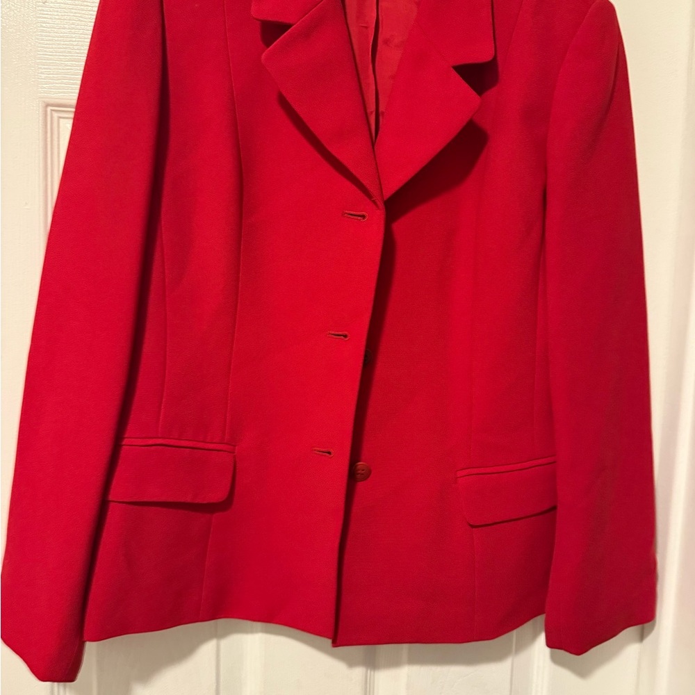 Casual Corner Vibrant Red Blazer